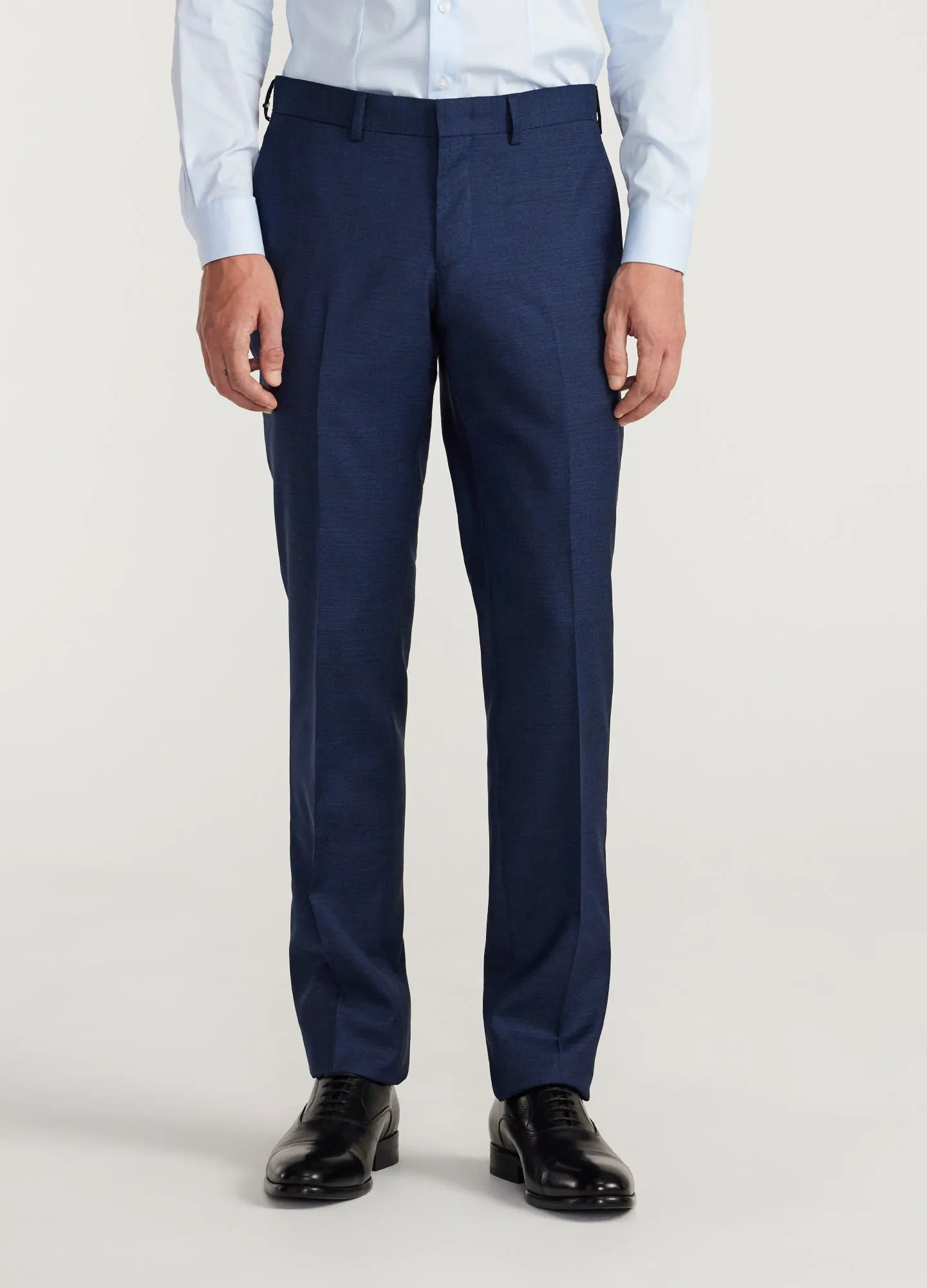 Crosshatch Suit Pants Dark Teal