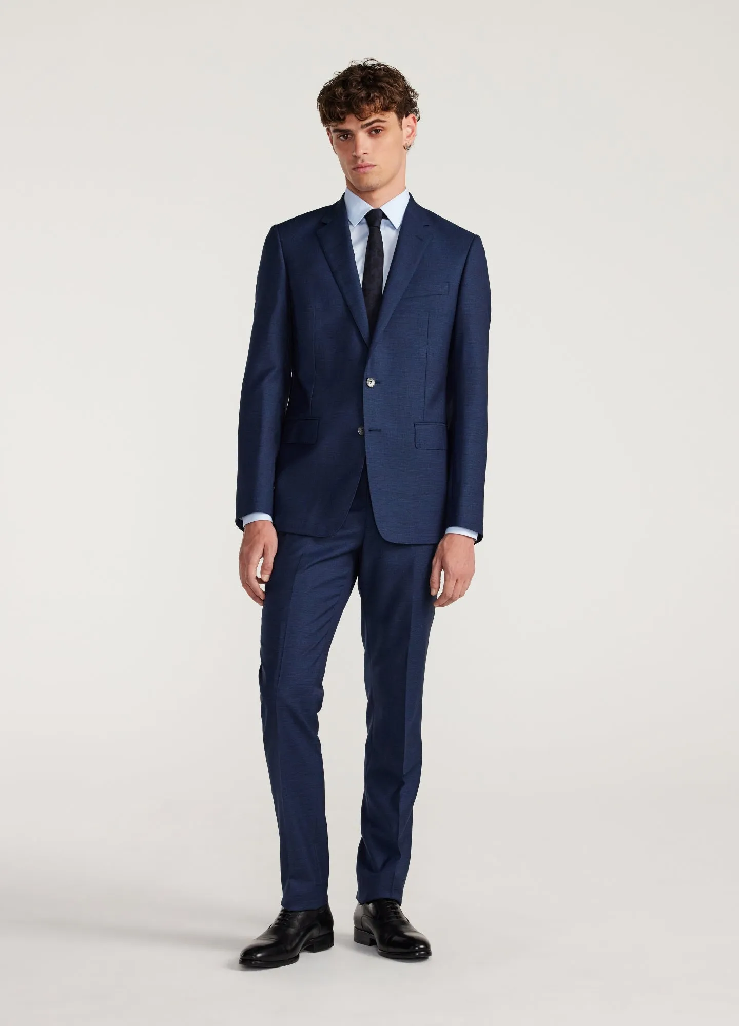 Crosshatch Suit Pants Dark Teal