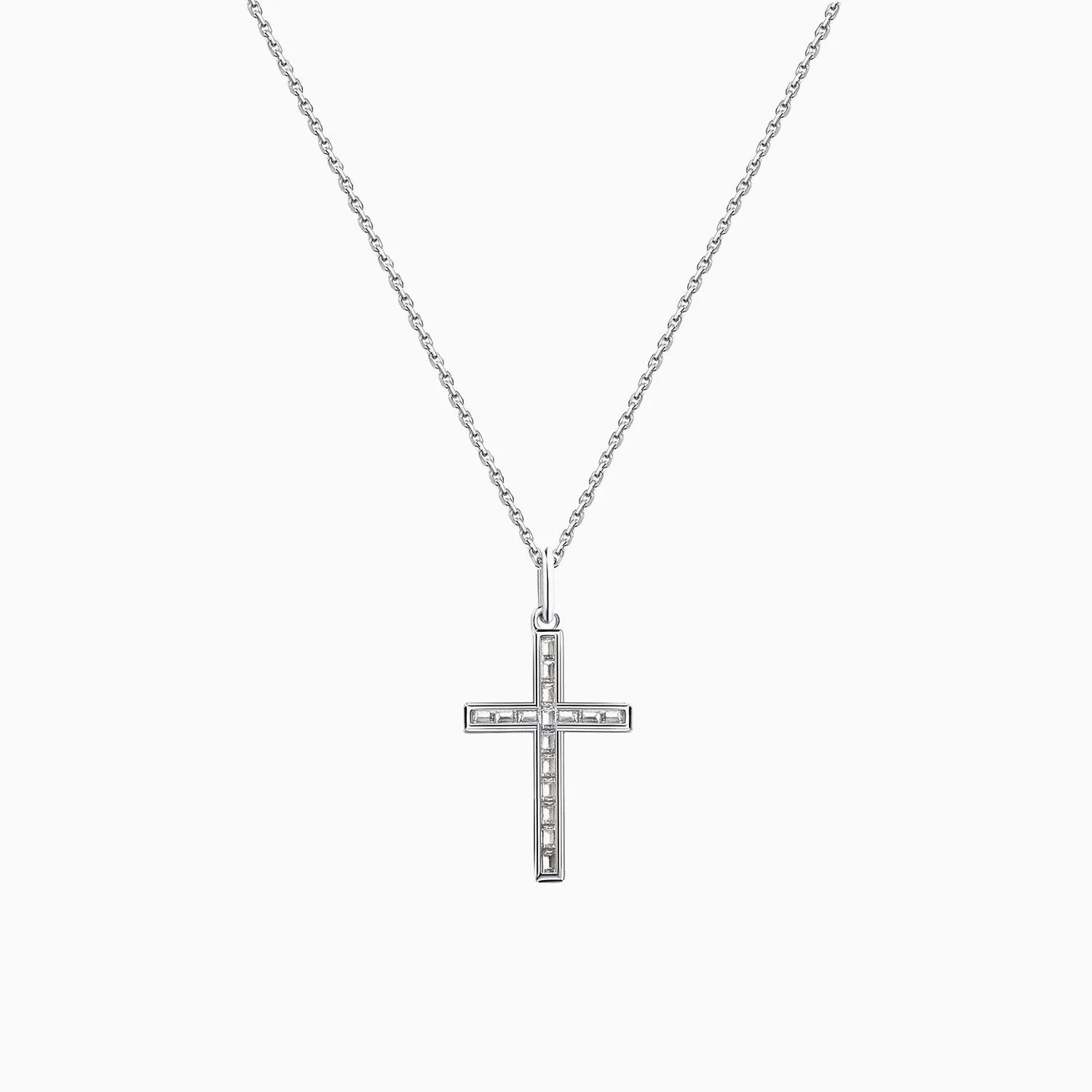 Cubic Zirconia Cross Pendant Necklace