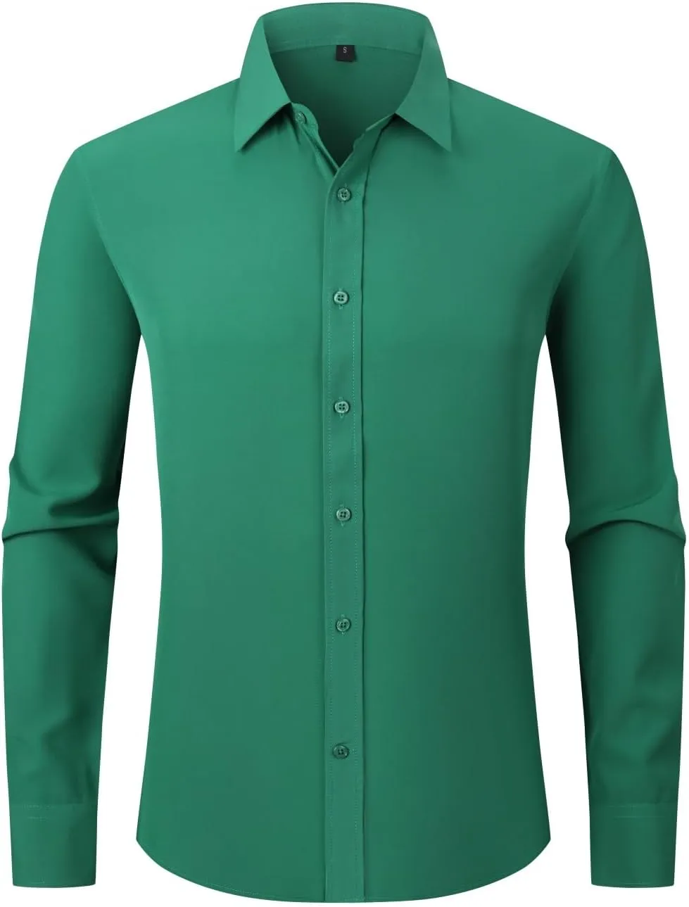 Dress Shirts for Men's Long Sleeve Button Down Shirt Slim Fit Business Formal Stretch Shirt
