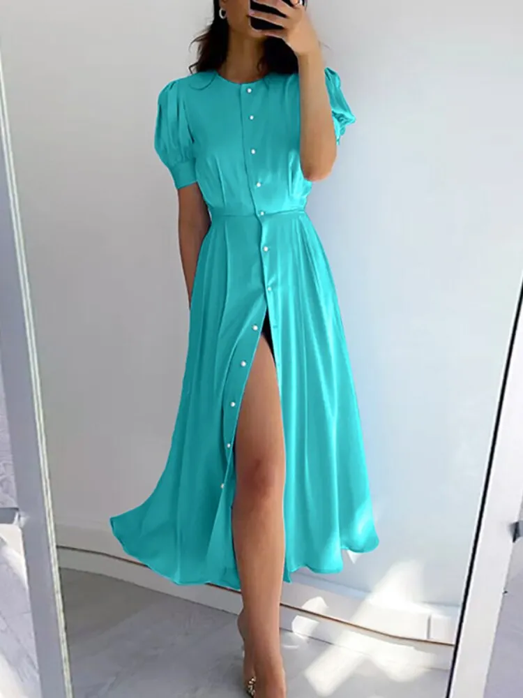 Dresses for Women Summer New Sexy Dress French High Waist Dress Women Elegant Luxury Formal Occasion Dresses Womens Clothing