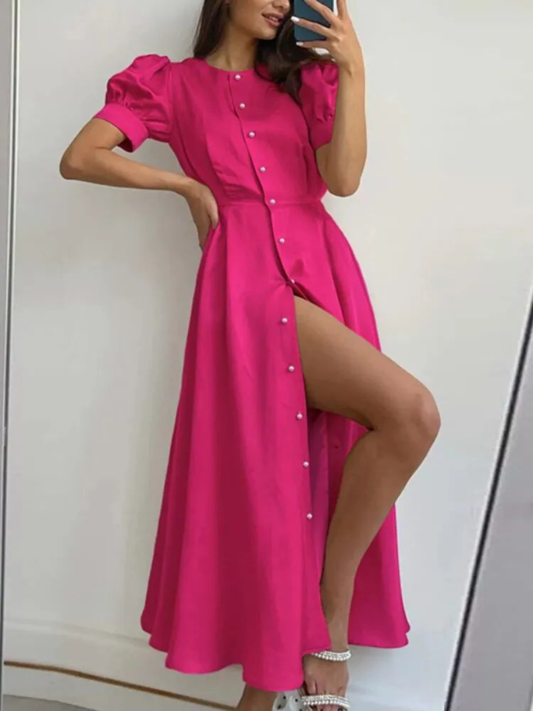 Dresses for Women Summer New Sexy Dress French High Waist Dress Women Elegant Luxury Formal Occasion Dresses Womens Clothing