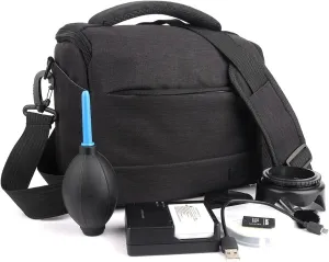 DSLR Camera Bag Case Large-Capacity Camera Accessories Travel Camera Bag (Color : Black)