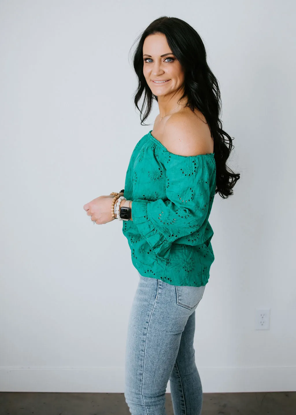 Easy On The Eyelet Top