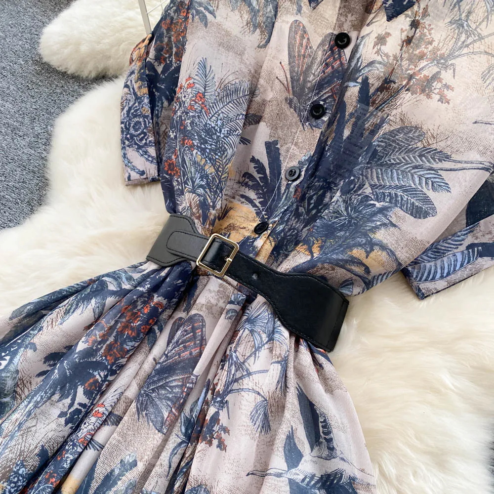 Elegant Printed Floral Dress