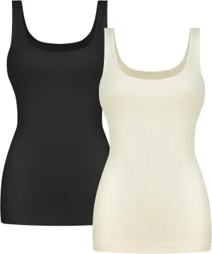 EUYZOU Womens Tummy Control Shapewear Tank Tops Scoop Neck Seamless Compression Tops Body Shaper Camisole