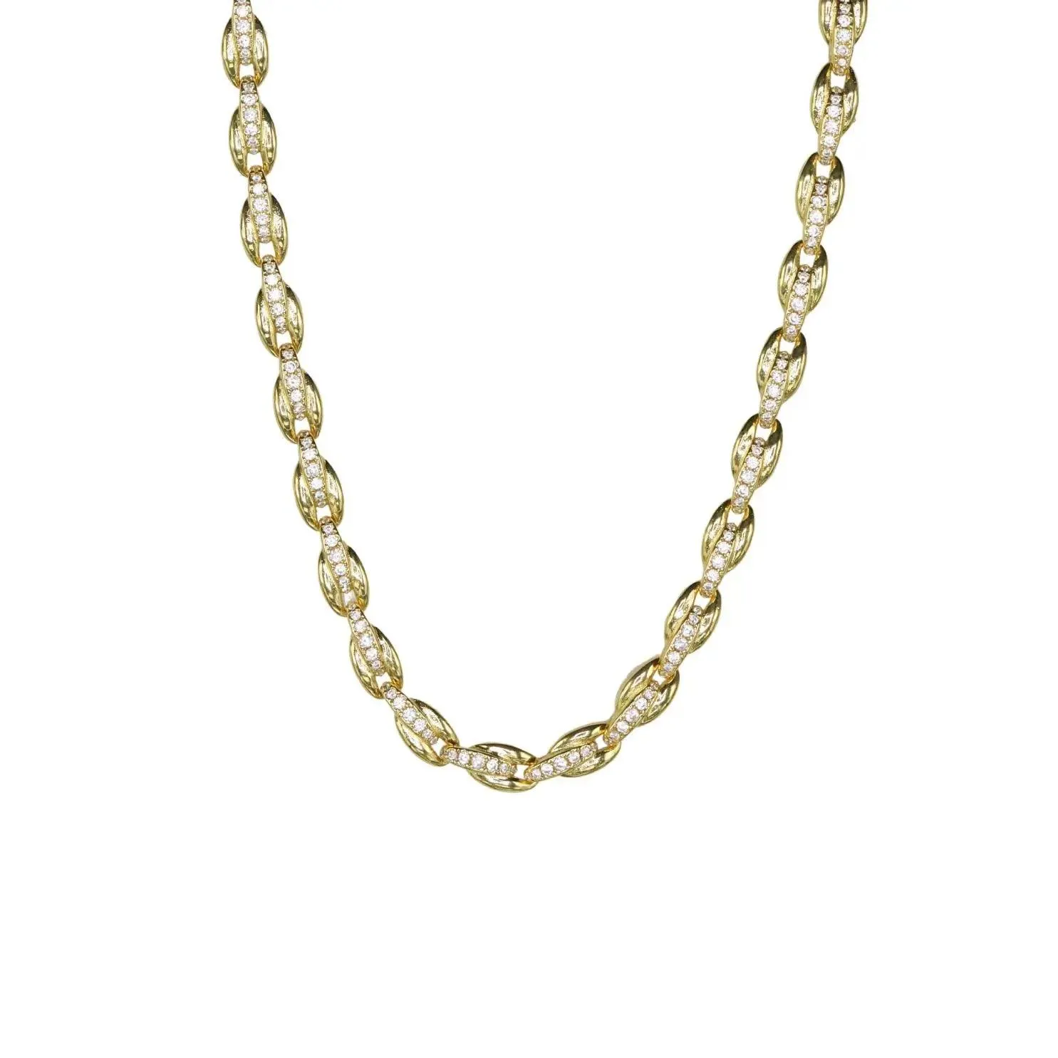Evelyn Crystal Chain Necklace