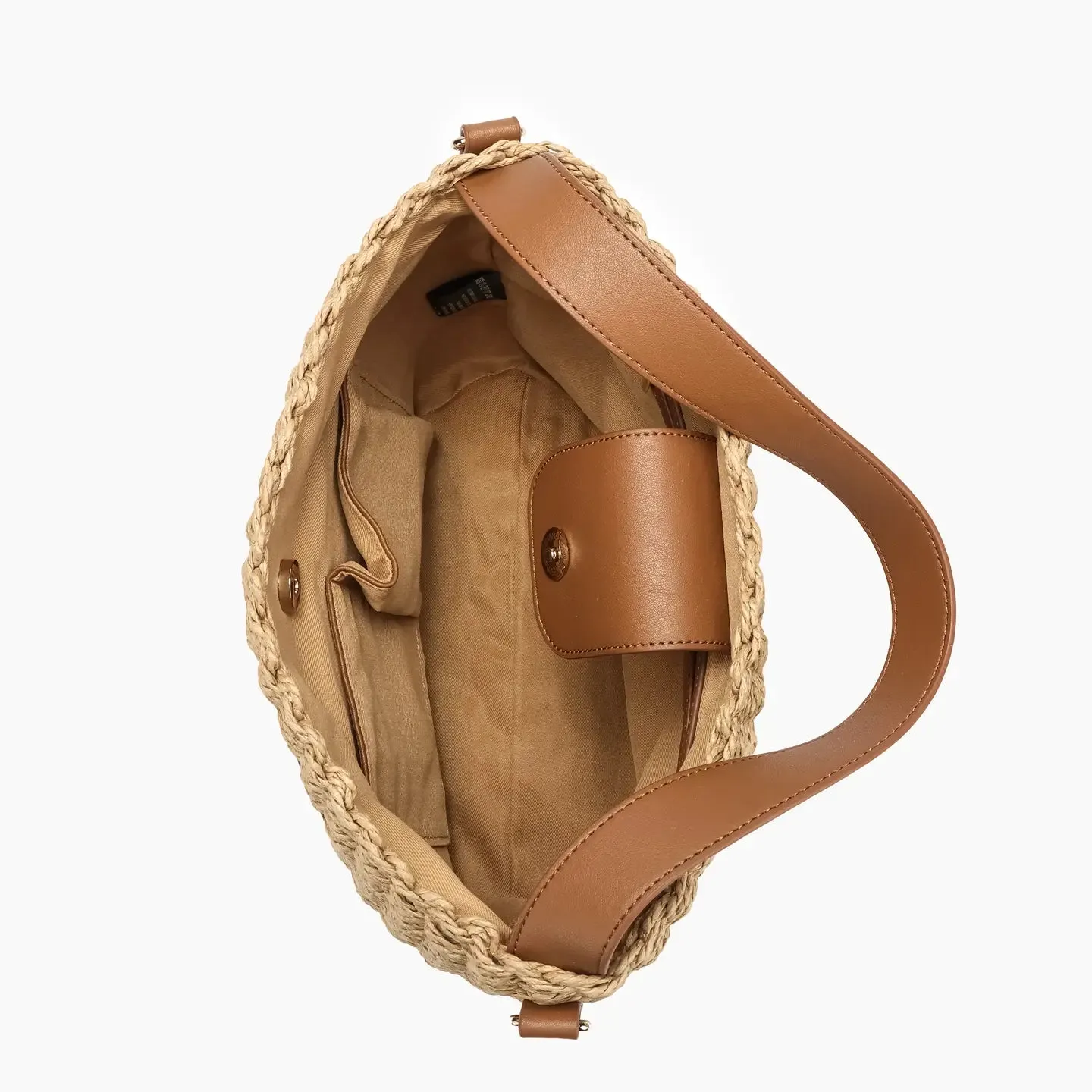 Everyday Veda Two-Tone Buckle Satchel