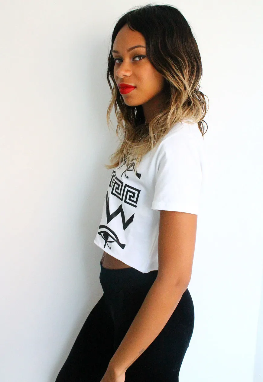 Eye See You Print Crop Top