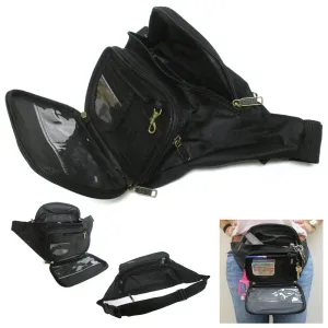Fanny Pack Waist Bag Adjustable Traveling Pouch Sports Men Women Hip Purse Black