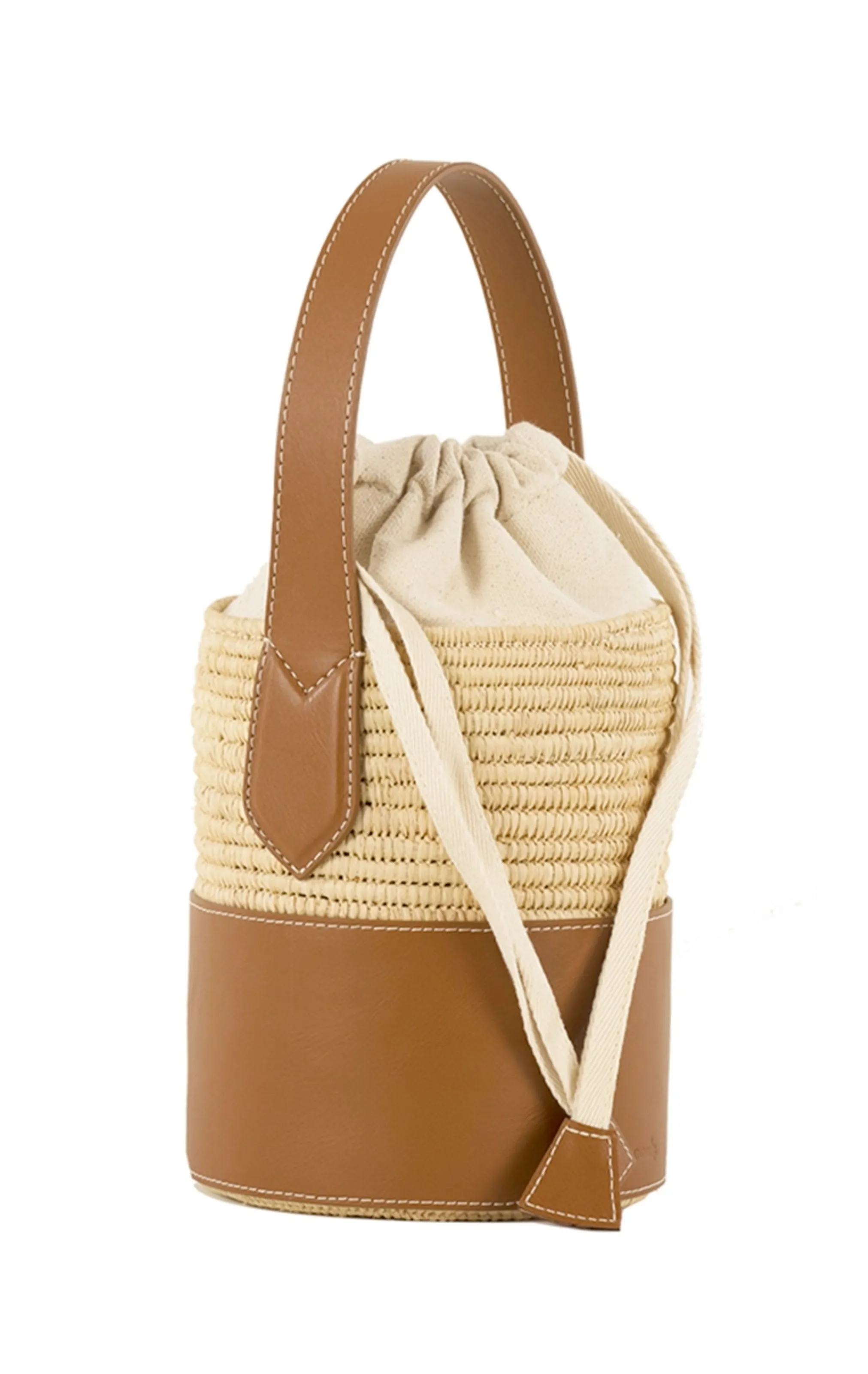 Fati Raffia Bucket Bag