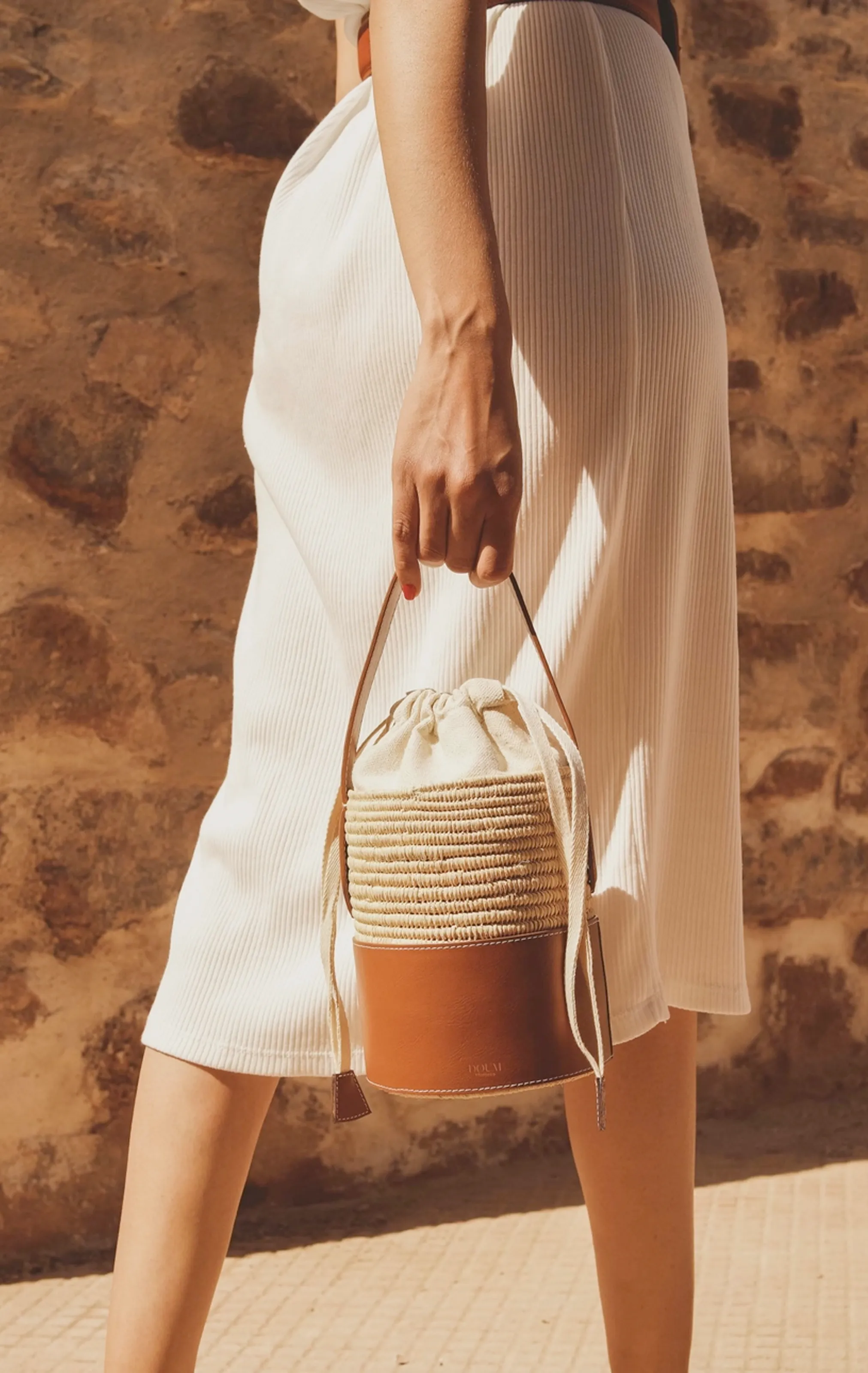 Fati Raffia Bucket Bag