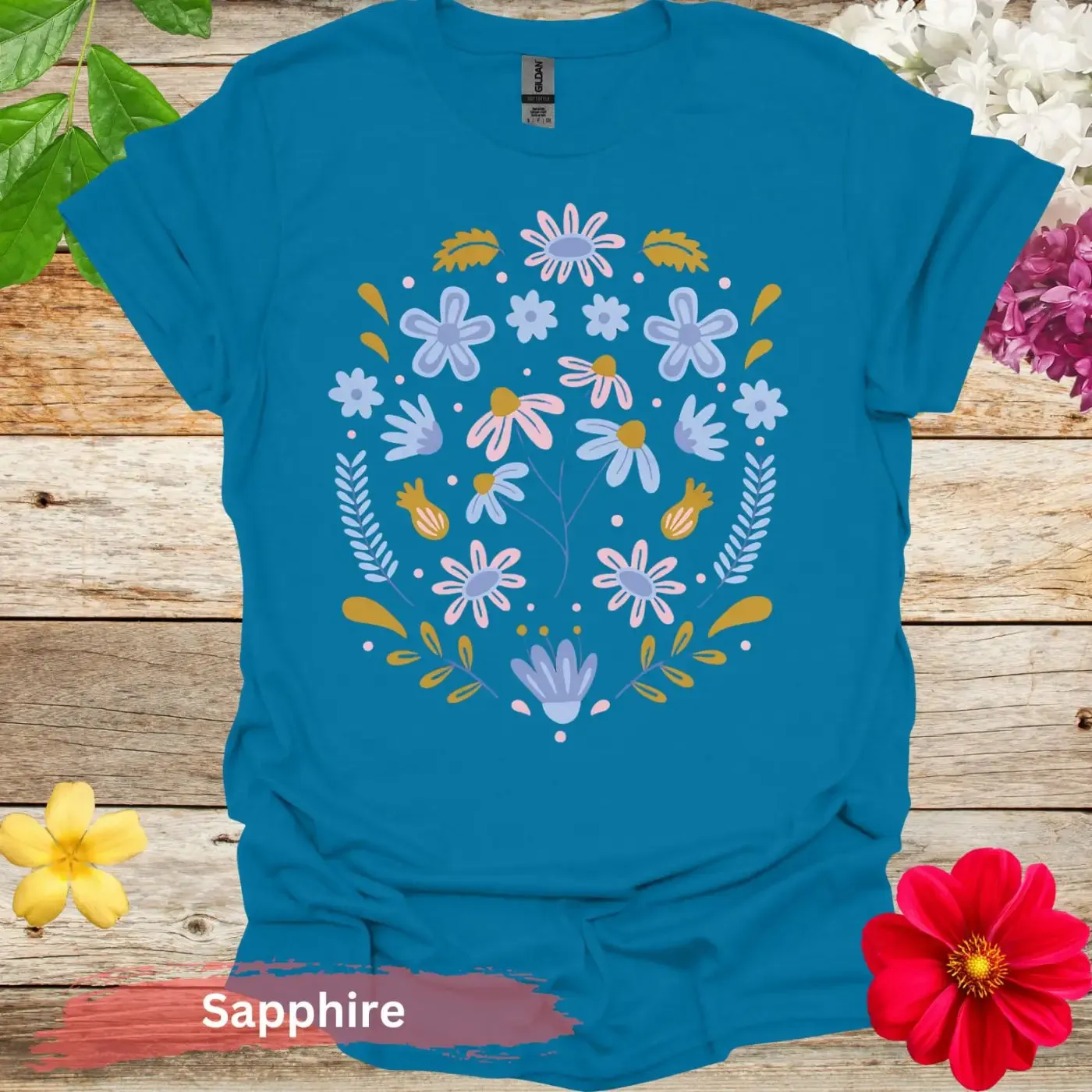 Floral Pattern Graphic T-shirt