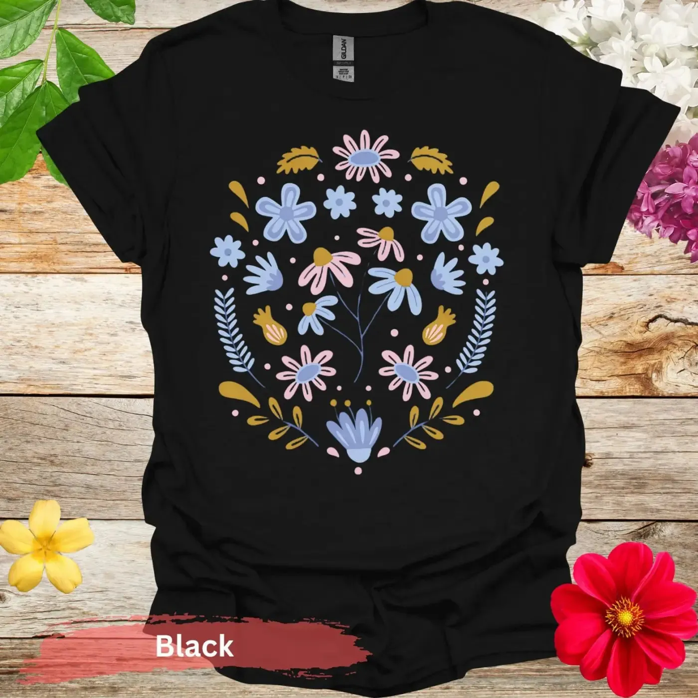 Floral Pattern Graphic T-shirt