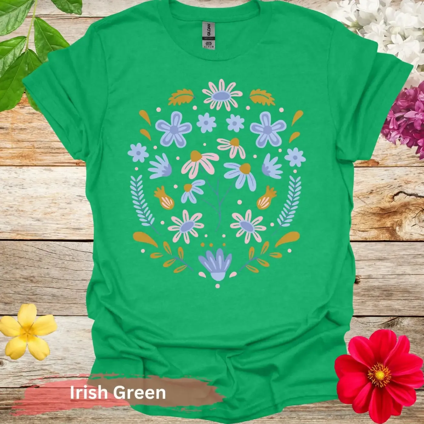 Floral Pattern Graphic T-shirt