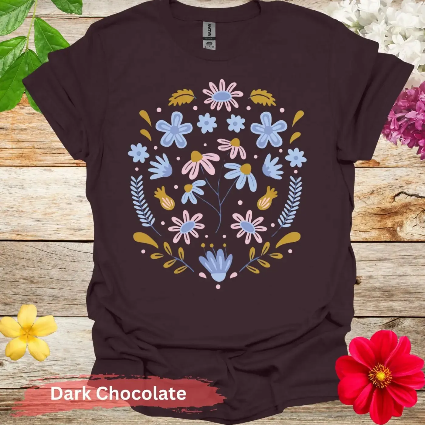 Floral Pattern Graphic T-shirt