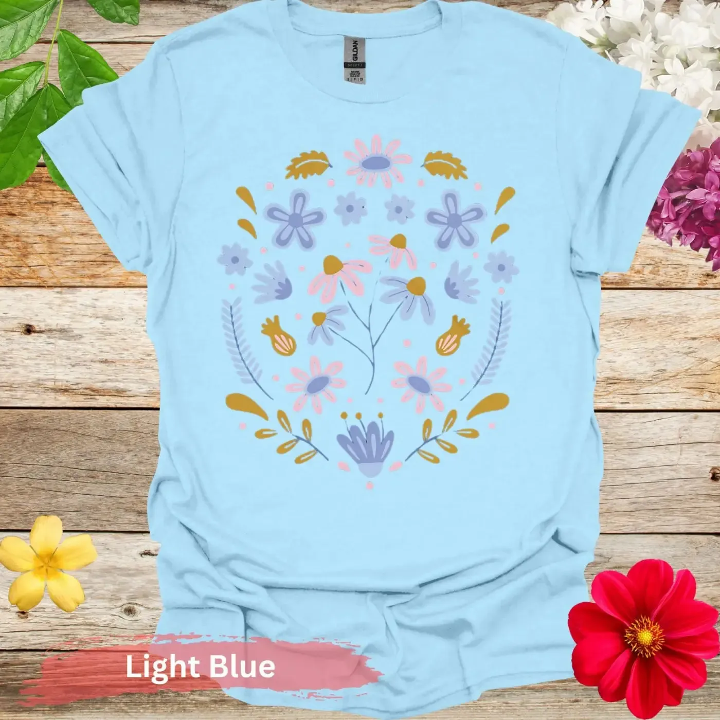 Floral Pattern Graphic T-shirt