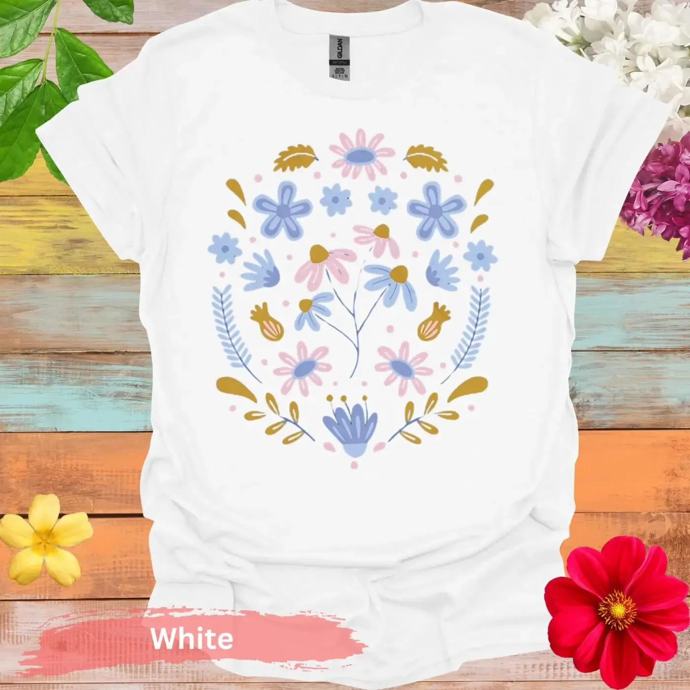 Floral Pattern Graphic T-shirt