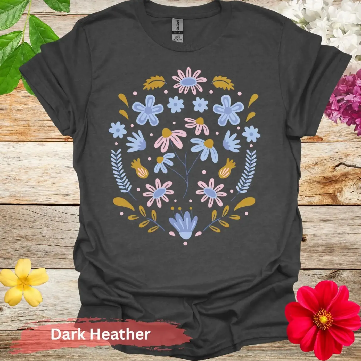 Floral Pattern Graphic T-shirt