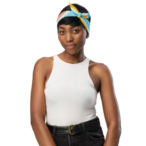 Fresh Eco Polyester Bandana with Pastel Stripes