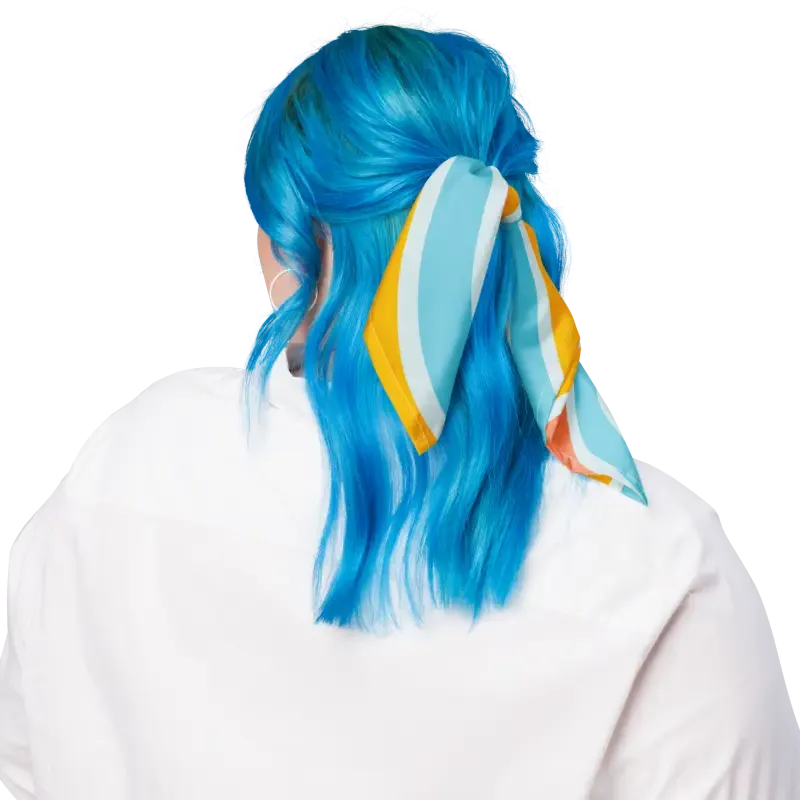 Fresh Eco Polyester Bandana with Pastel Stripes