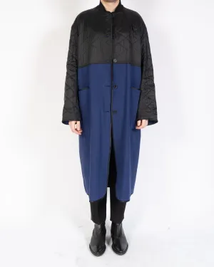 FW19 Blue Black Bomber Coat