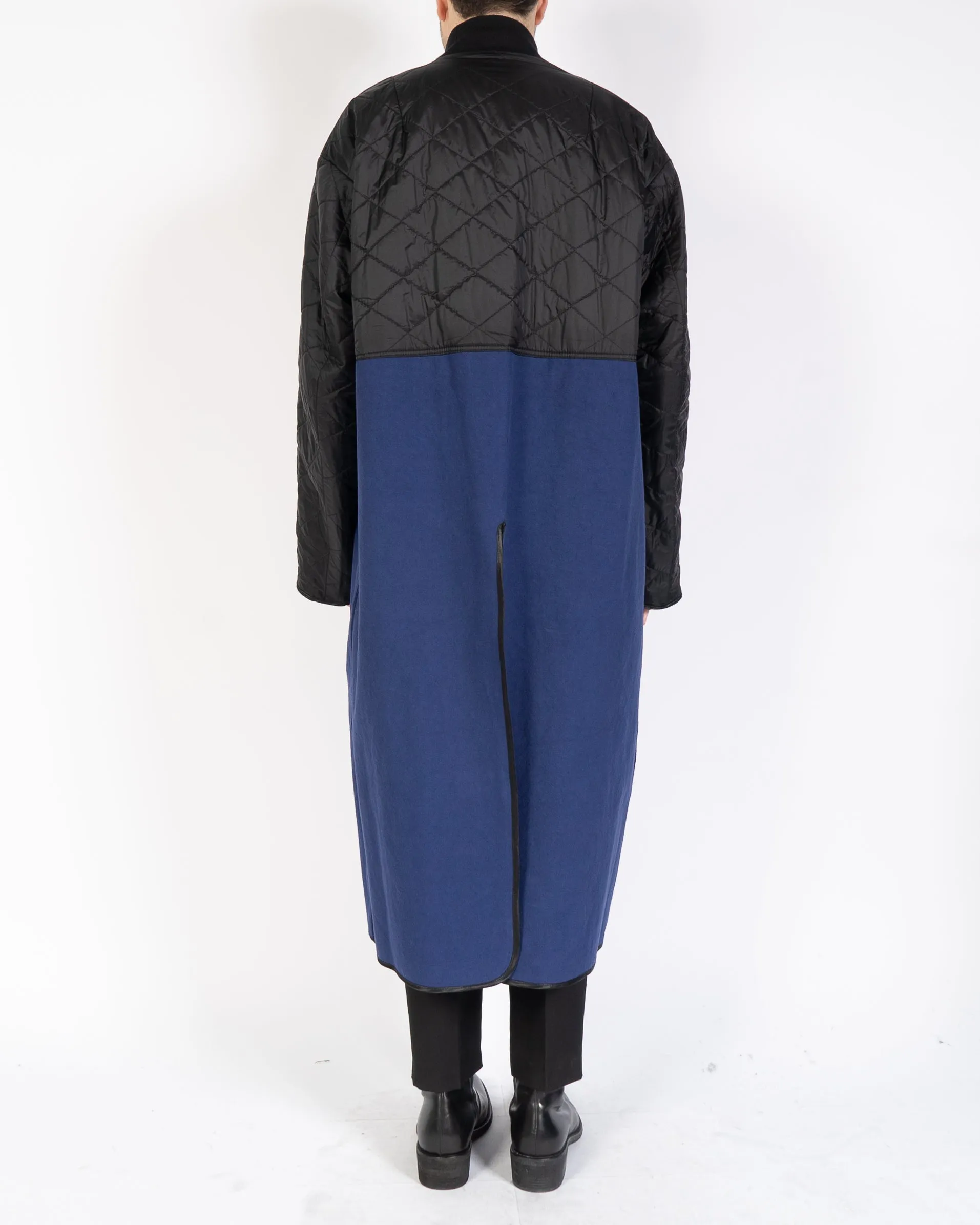 FW19 Blue Black Bomber Coat
