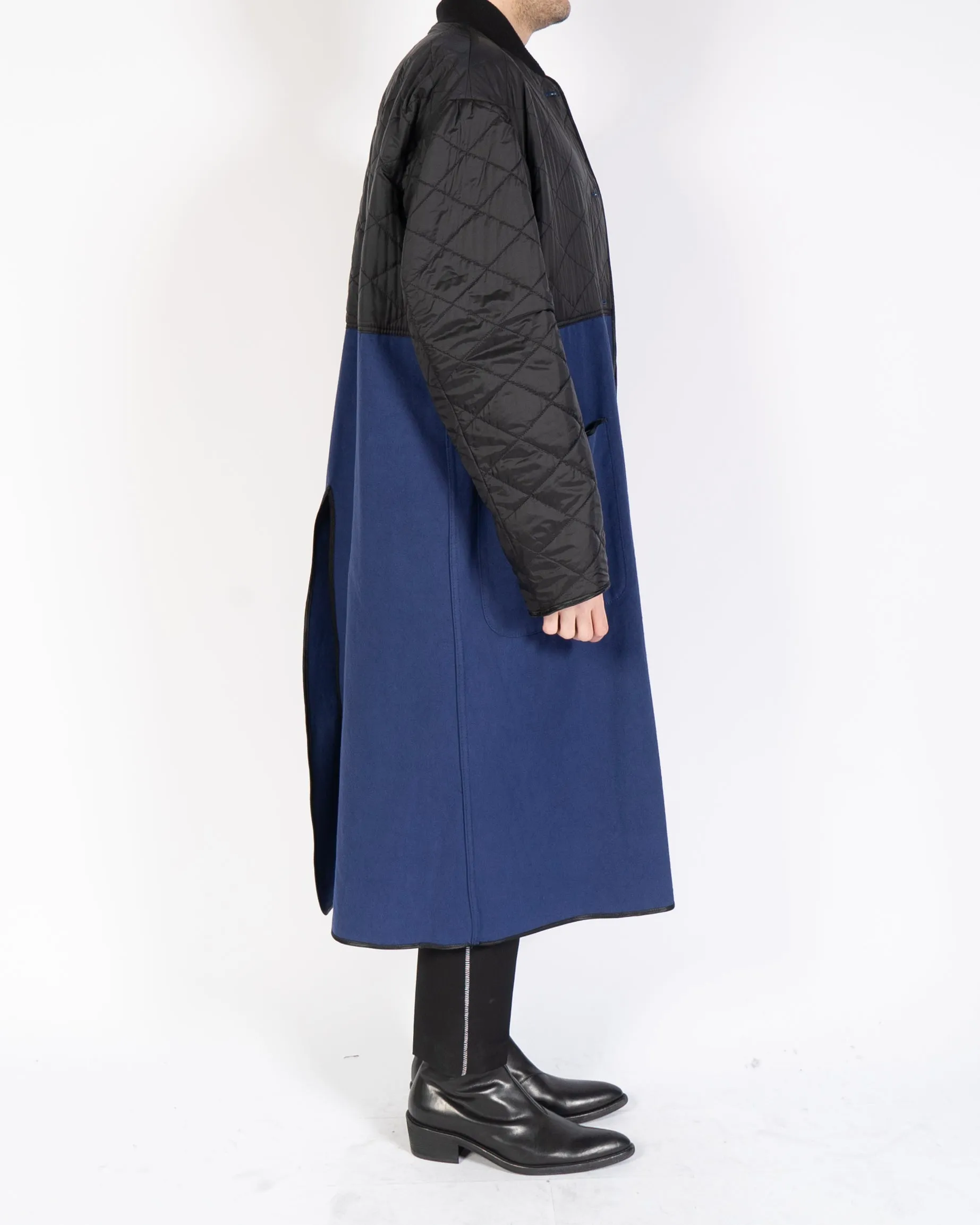 FW19 Blue Black Bomber Coat
