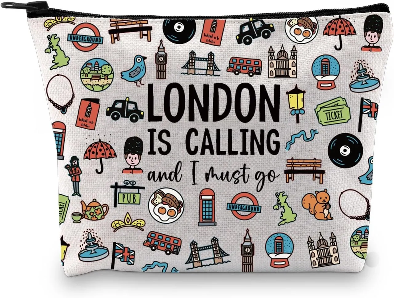 GJTIM London Getaway Weekend Gift England UK Travel Souvenir Accessories Bag Toiletry Bag