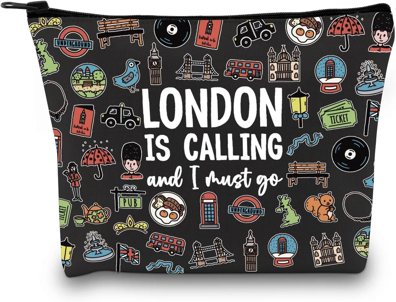 GJTIM London Getaway Weekend Gift England UK Travel Souvenir Accessories Bag Toiletry Bag