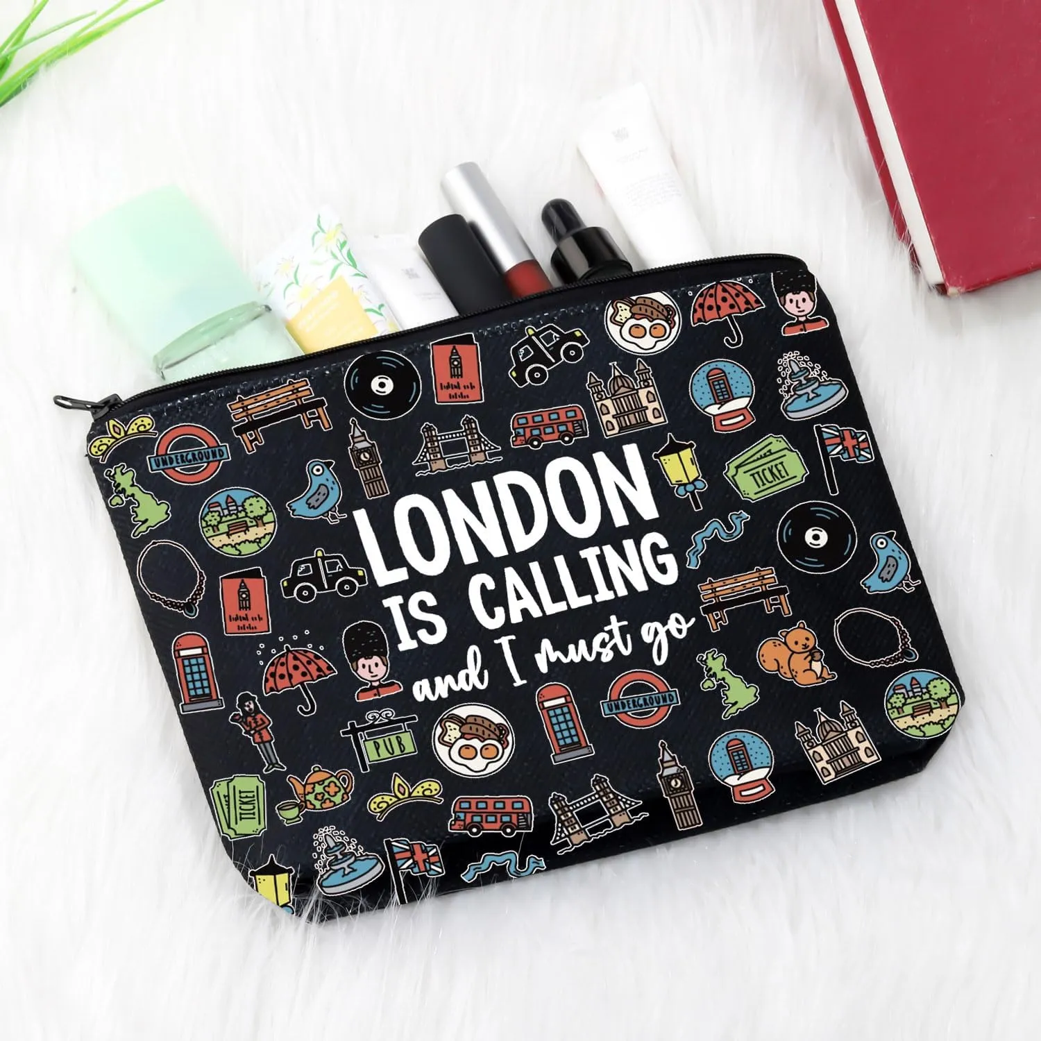 GJTIM London Getaway Weekend Gift England UK Travel Souvenir Accessories Bag Toiletry Bag