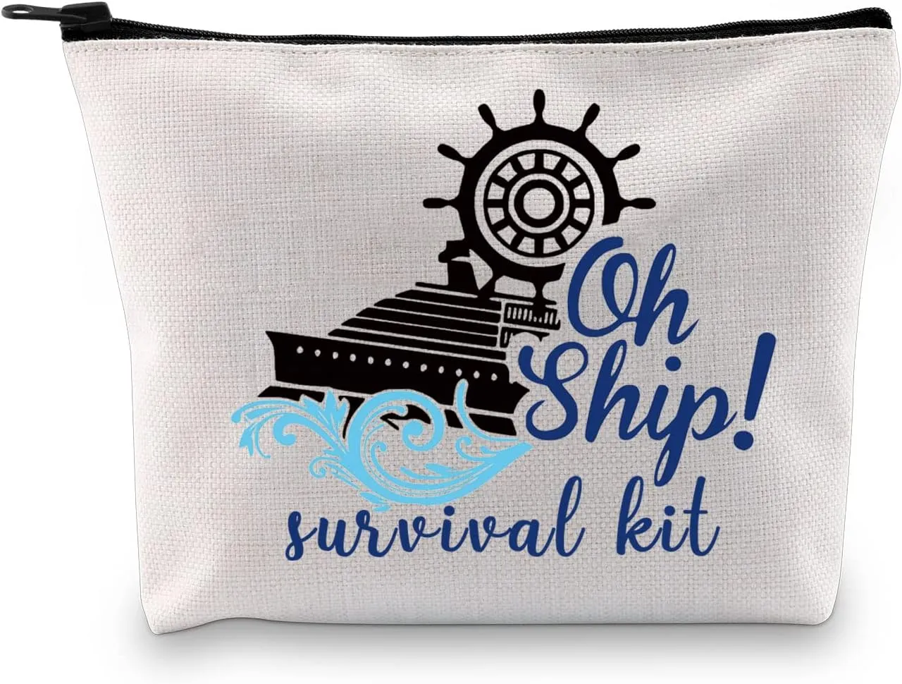 GJTIM Oh Ship! Survival Kit - Travel Makeup Bag & Cruise Accessories for Cruise Lovers