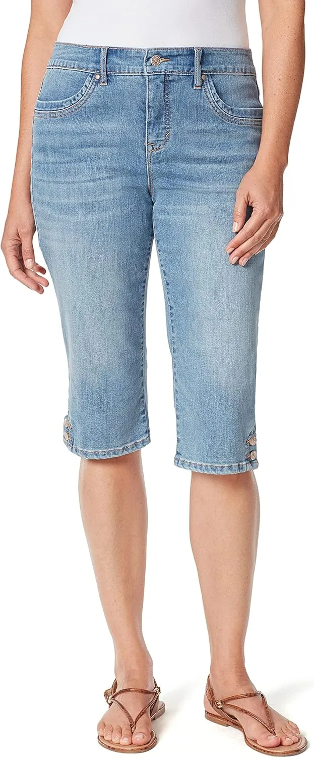 Gloria Vanderbilt Women's Kaia Side Button Skimmer Short