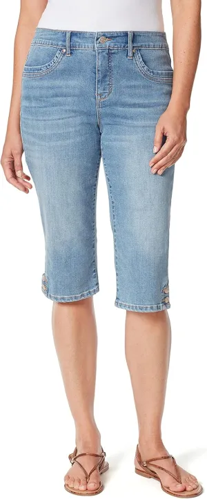 Gloria Vanderbilt Women's Kaia Side Button Skimmer Short