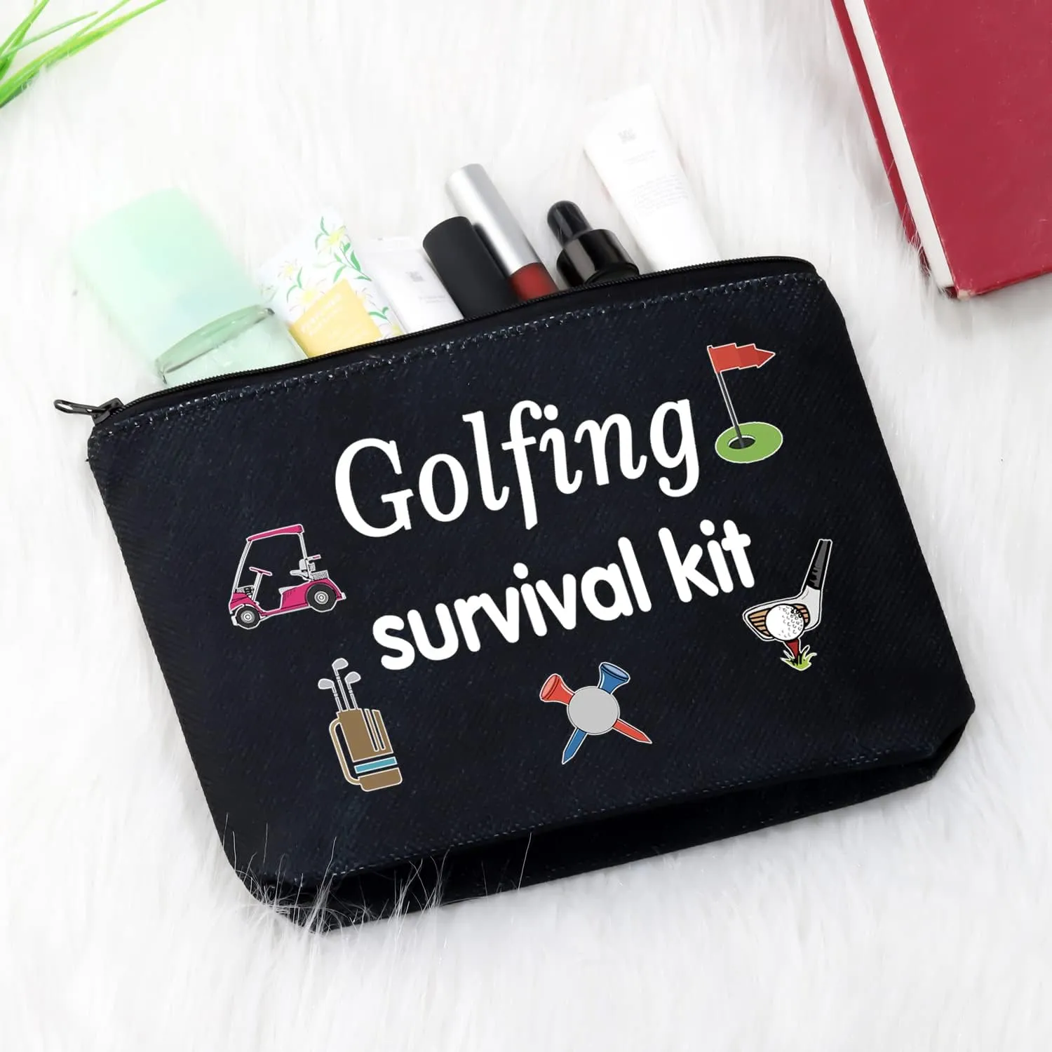 Golfing Survival Kit Makeup Bag Golfing Gift Golf Accessories Gift for Mom Golfer Humor
