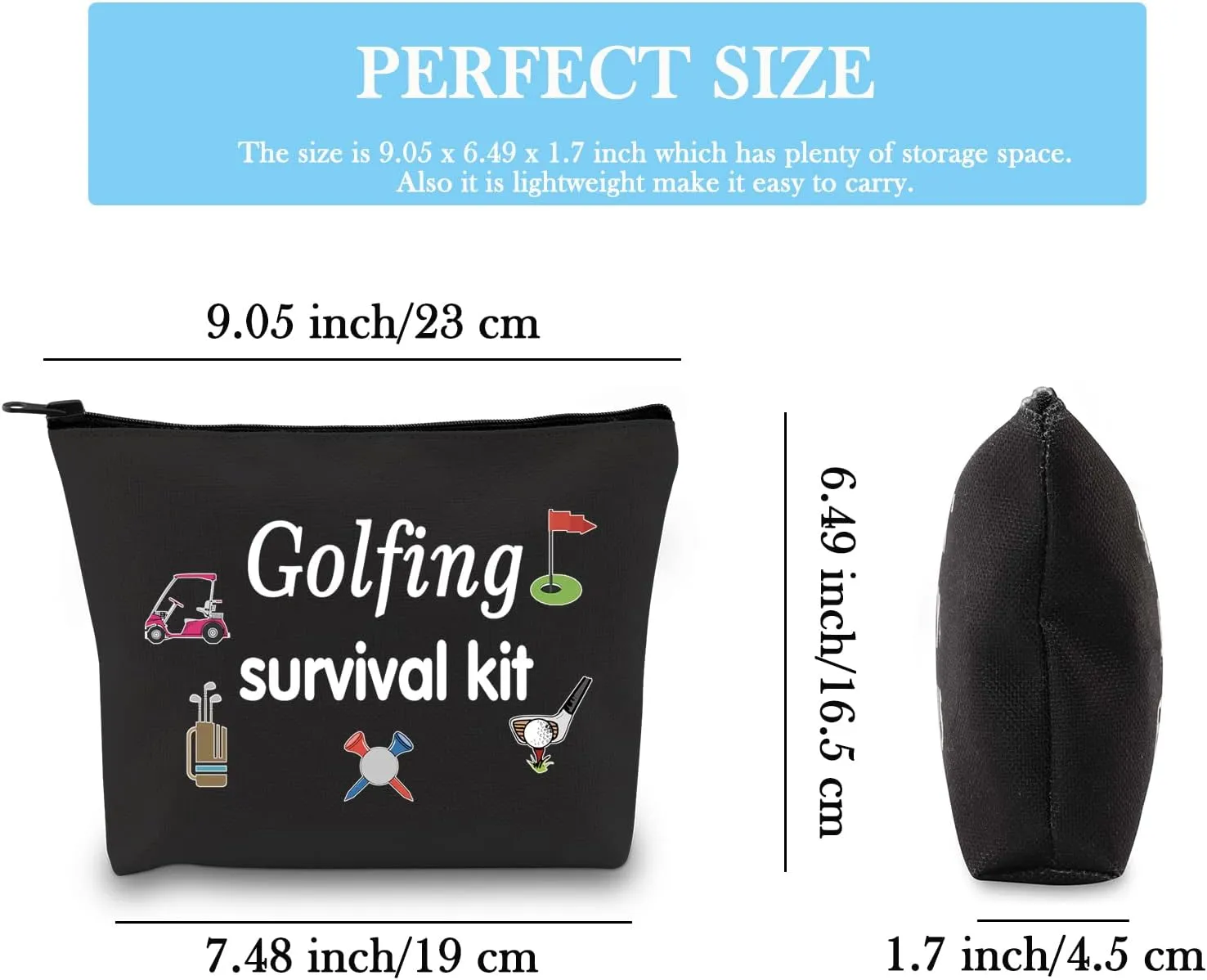 Golfing Survival Kit Makeup Bag Golfing Gift Golf Accessories Gift for Mom Golfer Humor