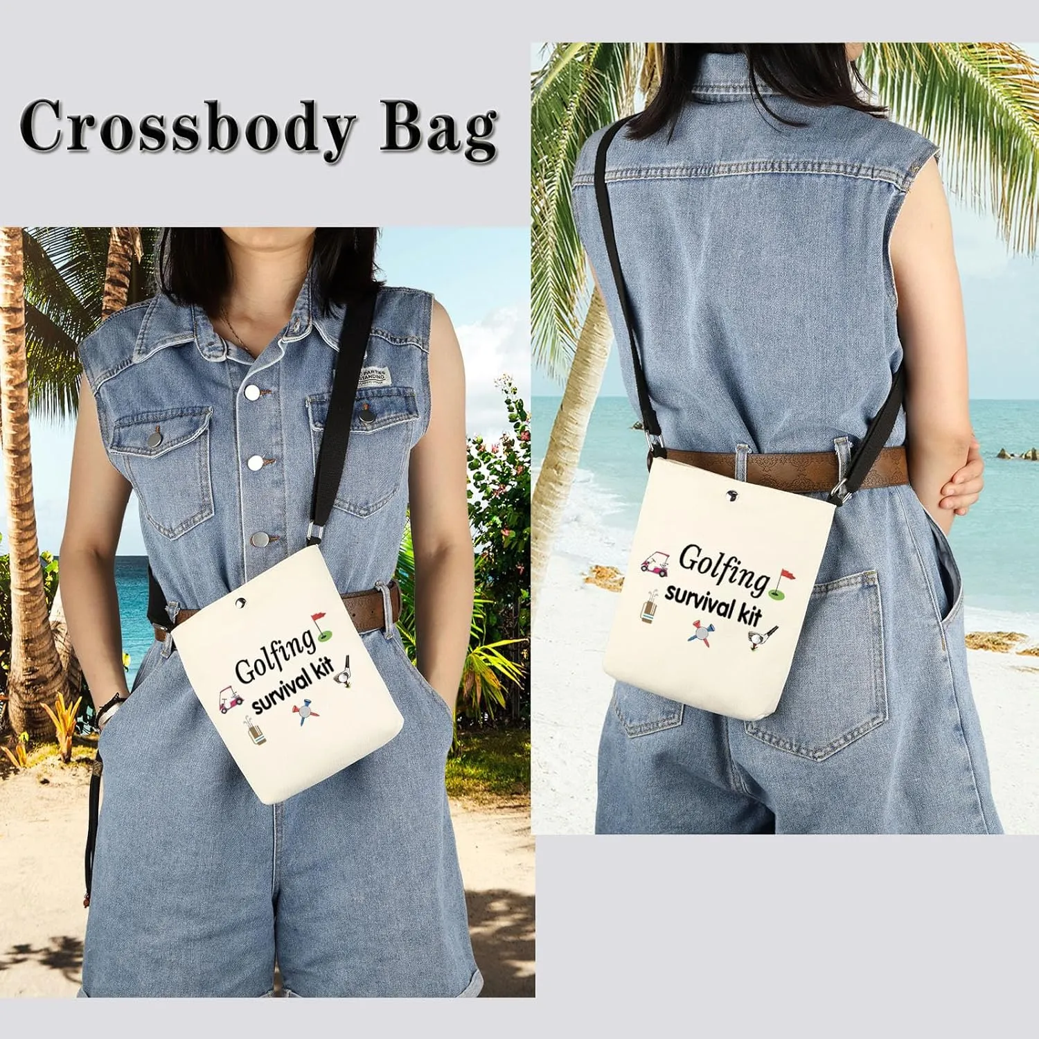 Golfing Survival Kit Makeup Bag Golfing Gift Golf Accessories Gift for Mom Golfer Humor