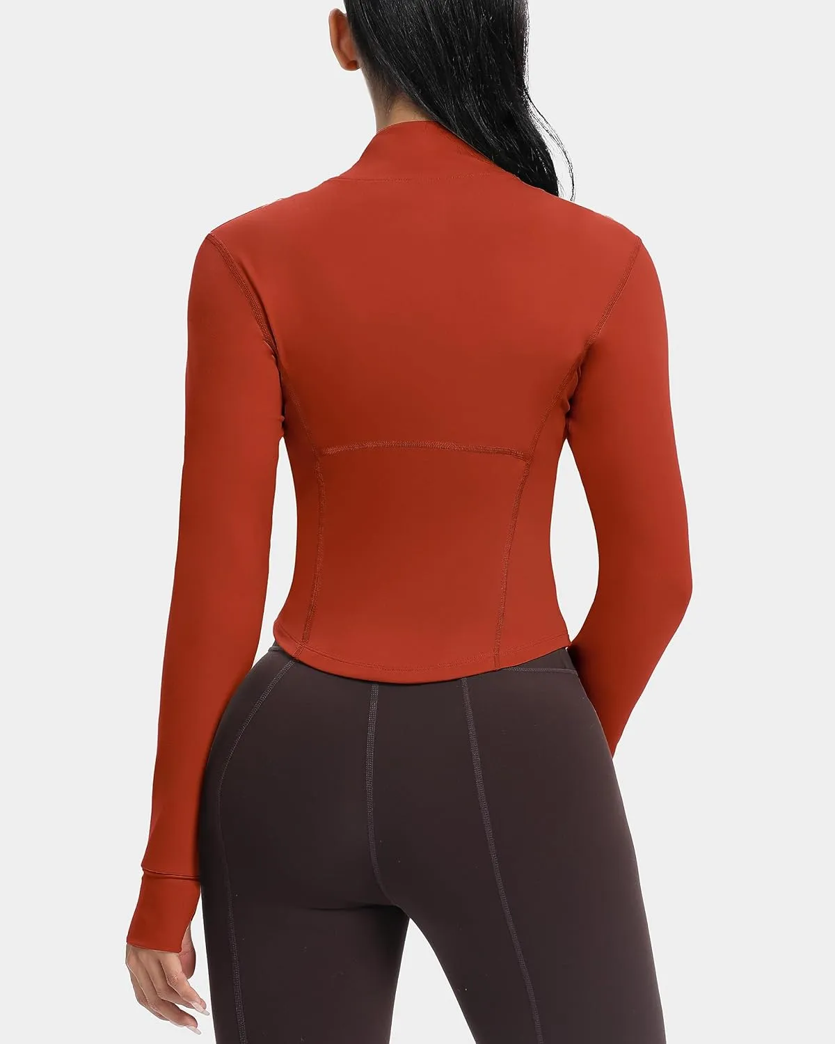 GYM RAINBOW Womens Zip Up Workout Jakcets Lightweight Slim Fit Running Athletic Jackets with Thumb Holes