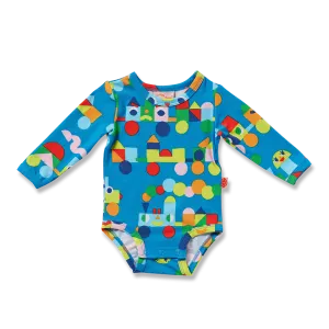 Halcyon Nights Long Sleeve Bodysuit - Rainbow Express