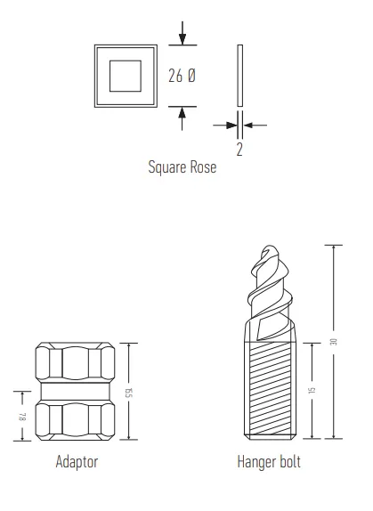 HALLIDAY   BAILLIE BRASS FIXING KITS - HB2330 SERIES