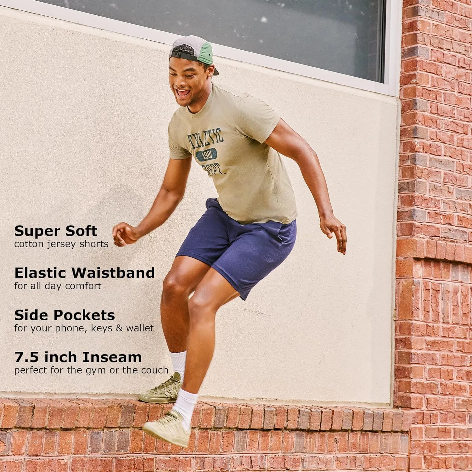 Hanes Men's Jersey Pocket Short