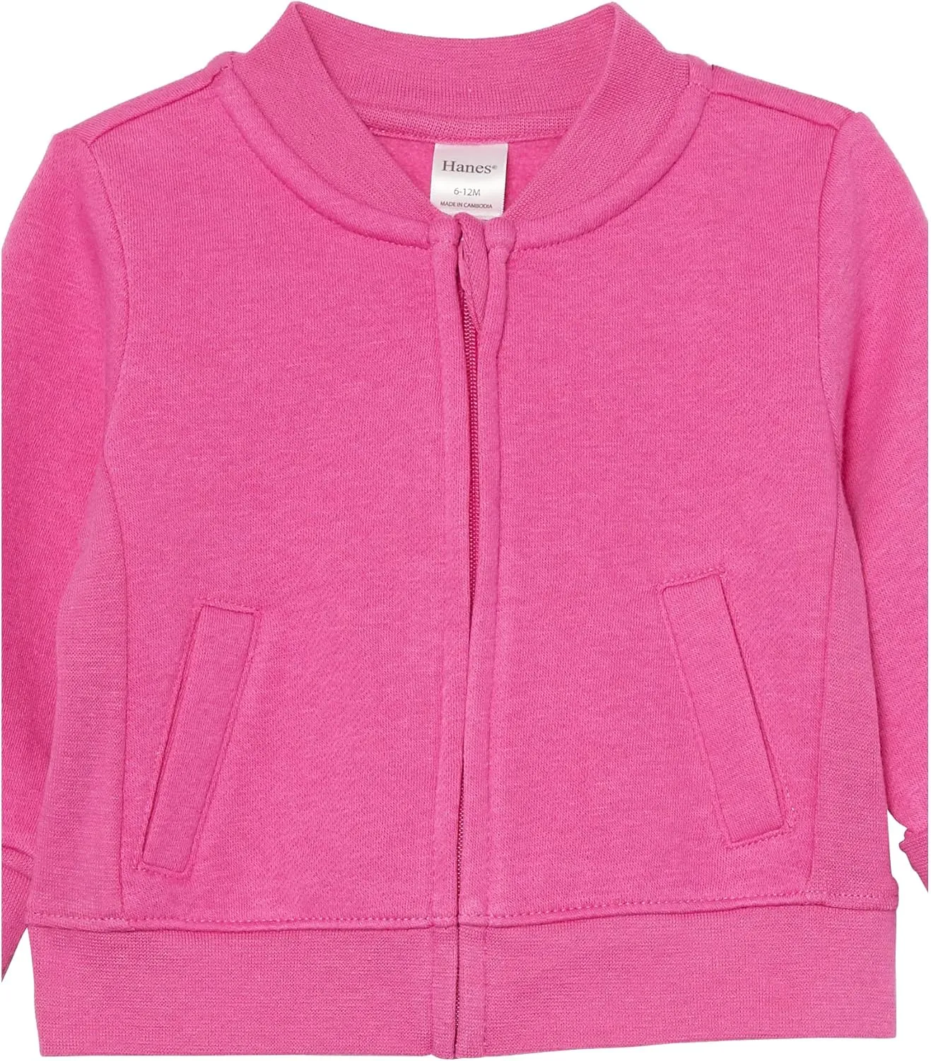 Hanes, Zippin Soft 4-way Stretch Fleece Zip Up Sweatshirt Jacket, Babies and Toddlers