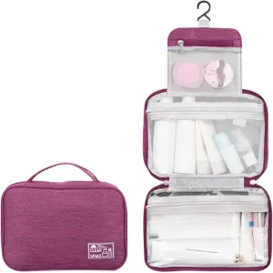 Hanging Toiletry Bags for Traveling,10" X 6.5" Travel Makeup Bag,Foldable Large Capacity Portable Travel Bag for Toiletries,Water-Resistant Cosmetic Travel Bag,Travel Accessories