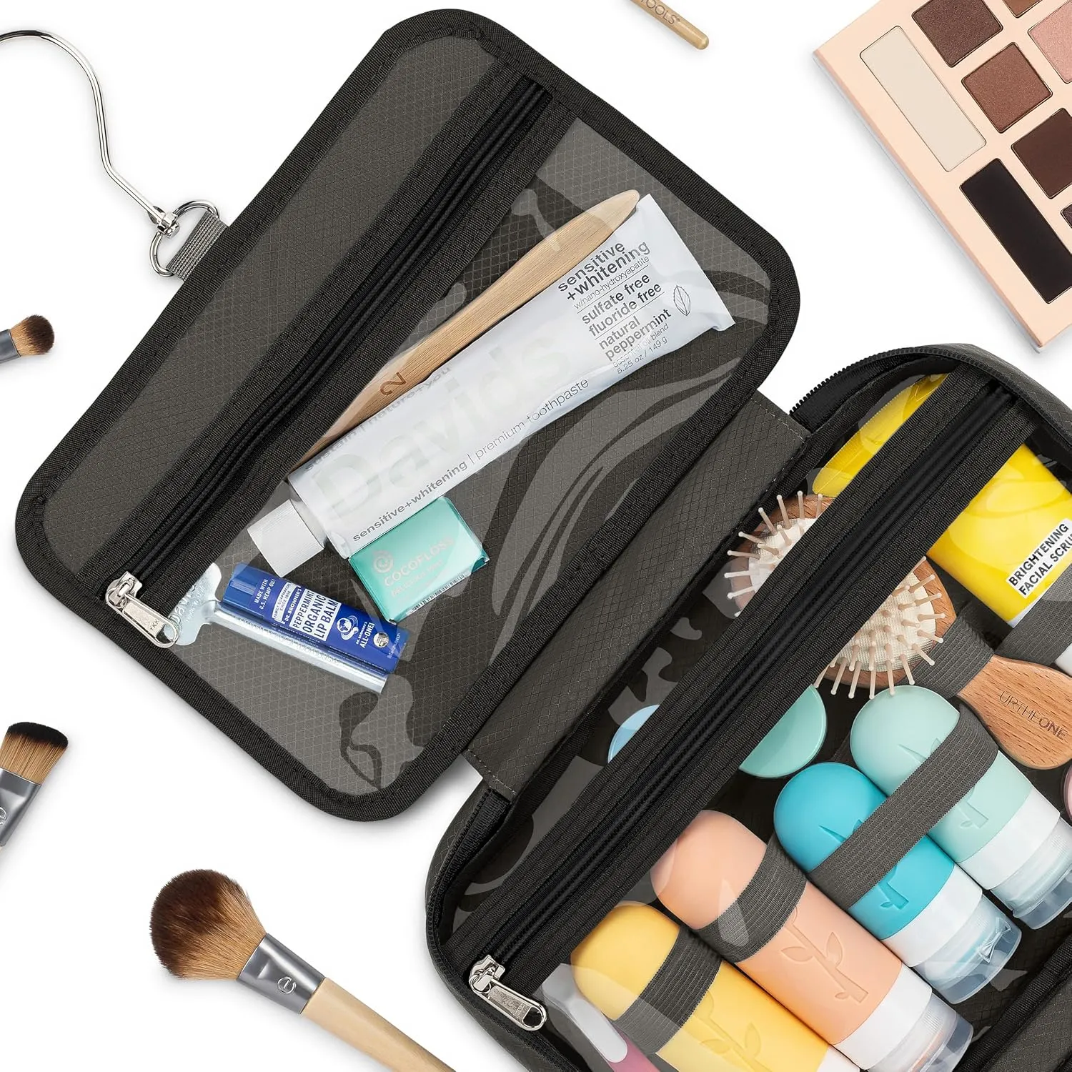 Hanging Travel Toiletry Bag  Designed in Hawaii  Water-resistant Travel Organizer for Bathroom Accessories