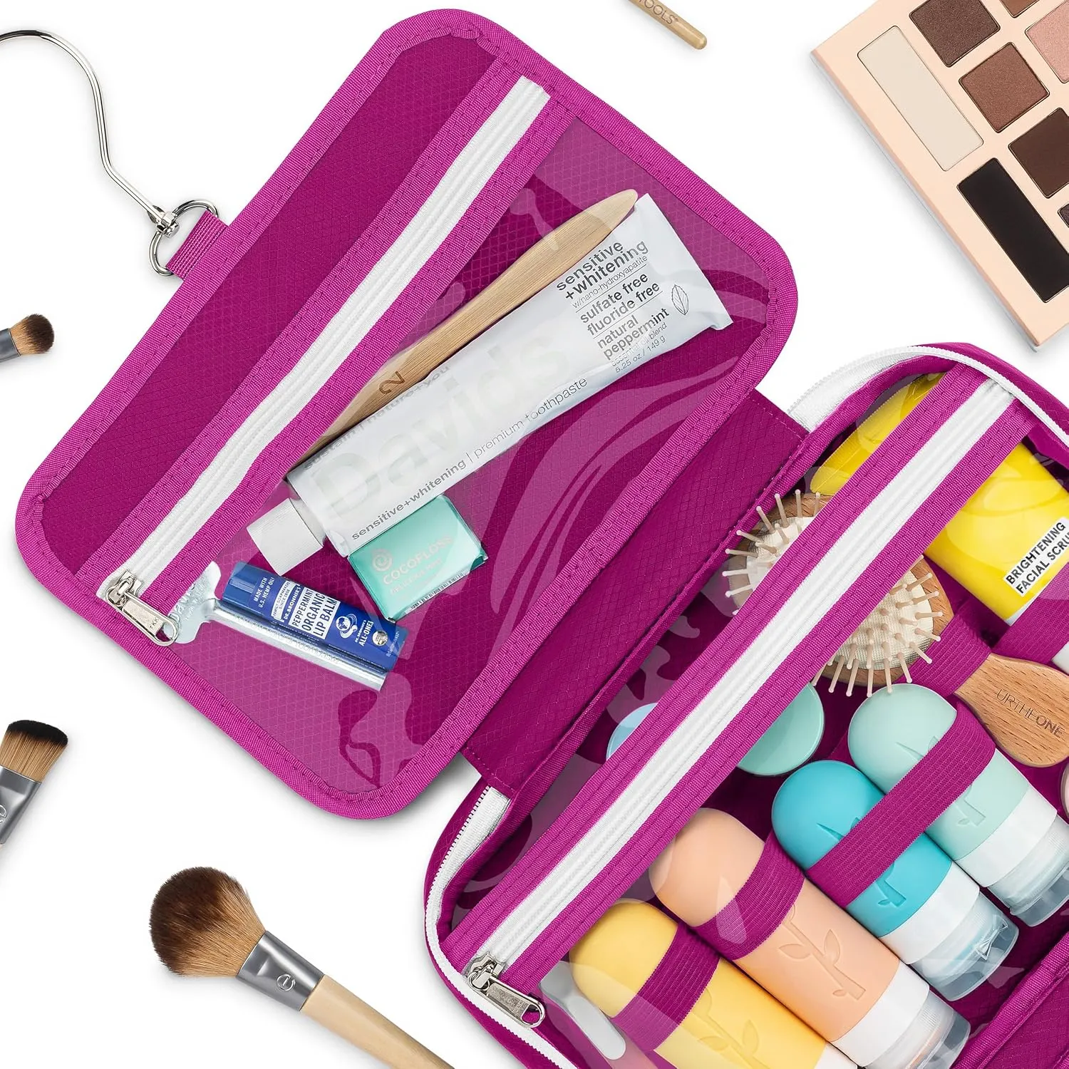 Hanging Travel Toiletry Bag  Designed in Hawaii  Water-resistant Travel Organizer for Bathroom Accessories