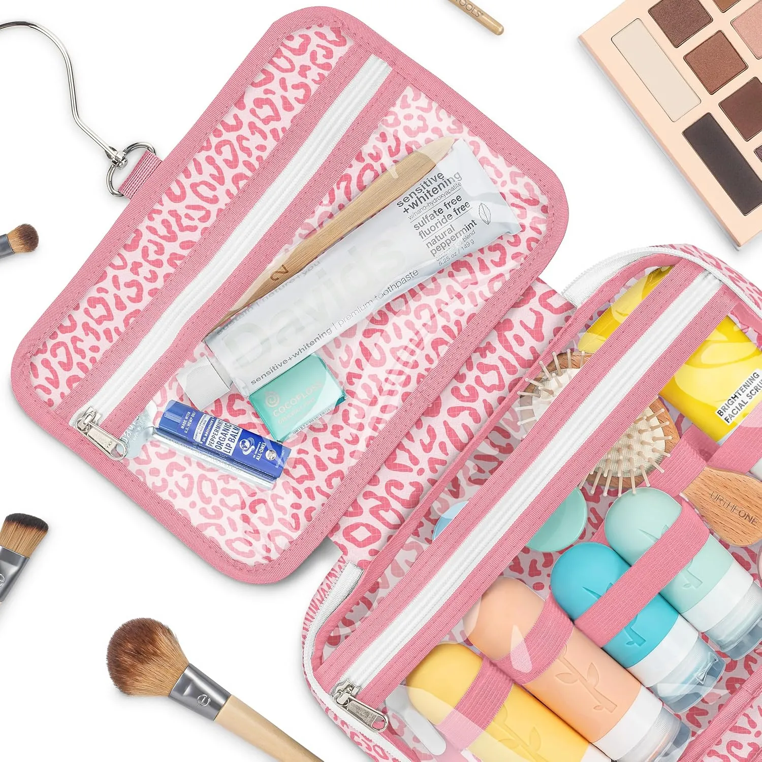 Hanging Travel Toiletry Bag  Designed in Hawaii  Water-resistant Travel Organizer for Bathroom Accessories