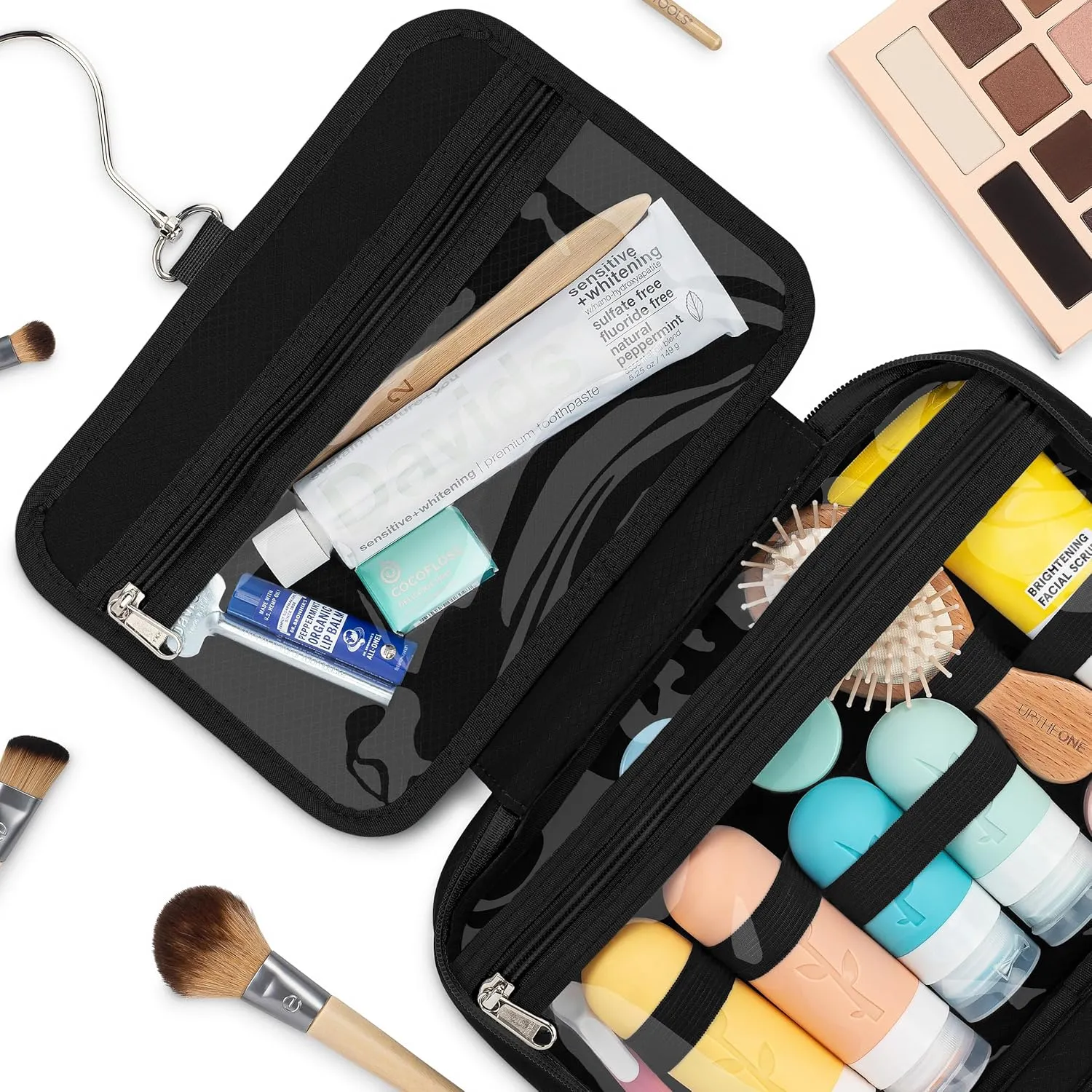 Hanging Travel Toiletry Bag  Designed in Hawaii  Water-resistant Travel Organizer for Bathroom Accessories