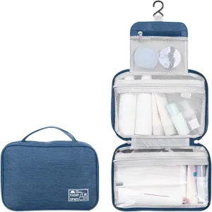 Hanging Travel Toiletry Containers,10" X 6.5" Makeup Bag Large,Portable Foldable Large Capacity Travel Bag for Toiletries,Waterproof Travel Cosmetic Bag,Travel Essentials