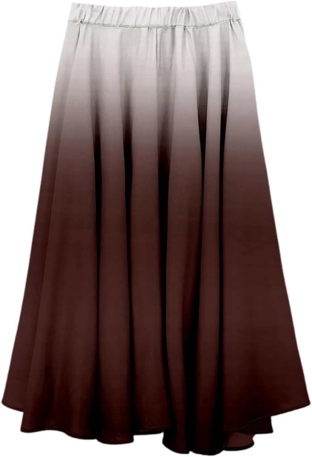 High Waisted Skirts for Women Summer 2025 Gradient Pleated Flowy Cotton Linen Skirts Boho Vacation Casual Long Skorts