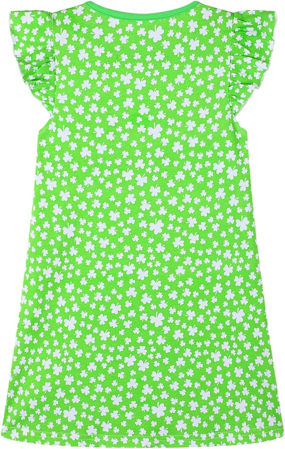 HILEELANG Girl Short Sleeve Dress Summer Cotton Casual Tunic Shirt Twirly Basic Skater Dress
